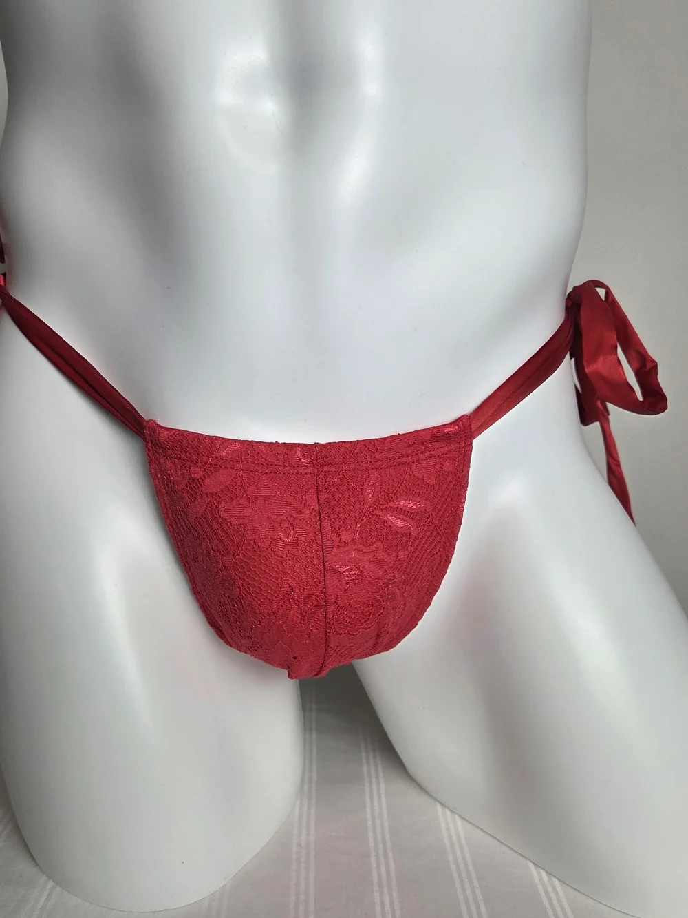 Cosabella Men's Red Side-Tie Bikini Briefs